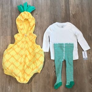 Carter’s pineapple Halloween costume, 12m NWT
